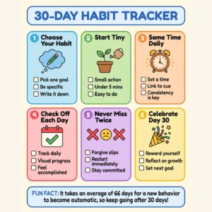 30-Day Habit Tracker — Deluxe