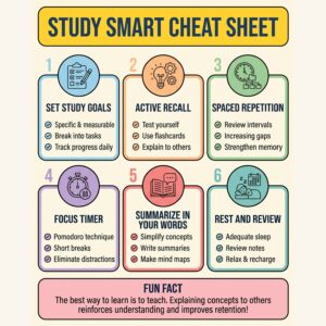 Study Smart Cheat Sheet
