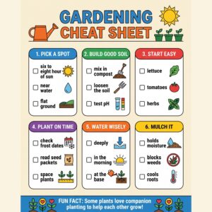 Gardening Cheat Sheet