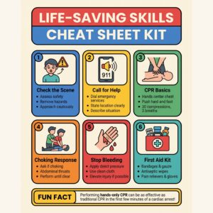 Life-Saving Skills Cheat Sheet Kit