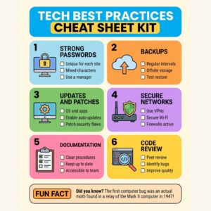 Tech Best Practices Cheat Sheet Kit