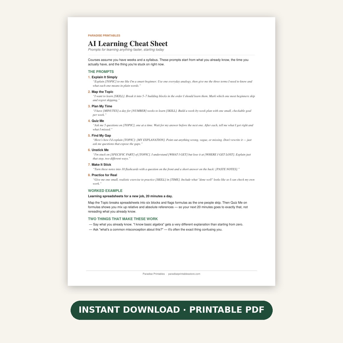 Study Smart Cheat Sheet - Image 2