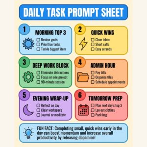 Daily Task Prompt Sheet