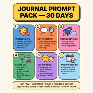 Journal Prompt Pack — 30 Days