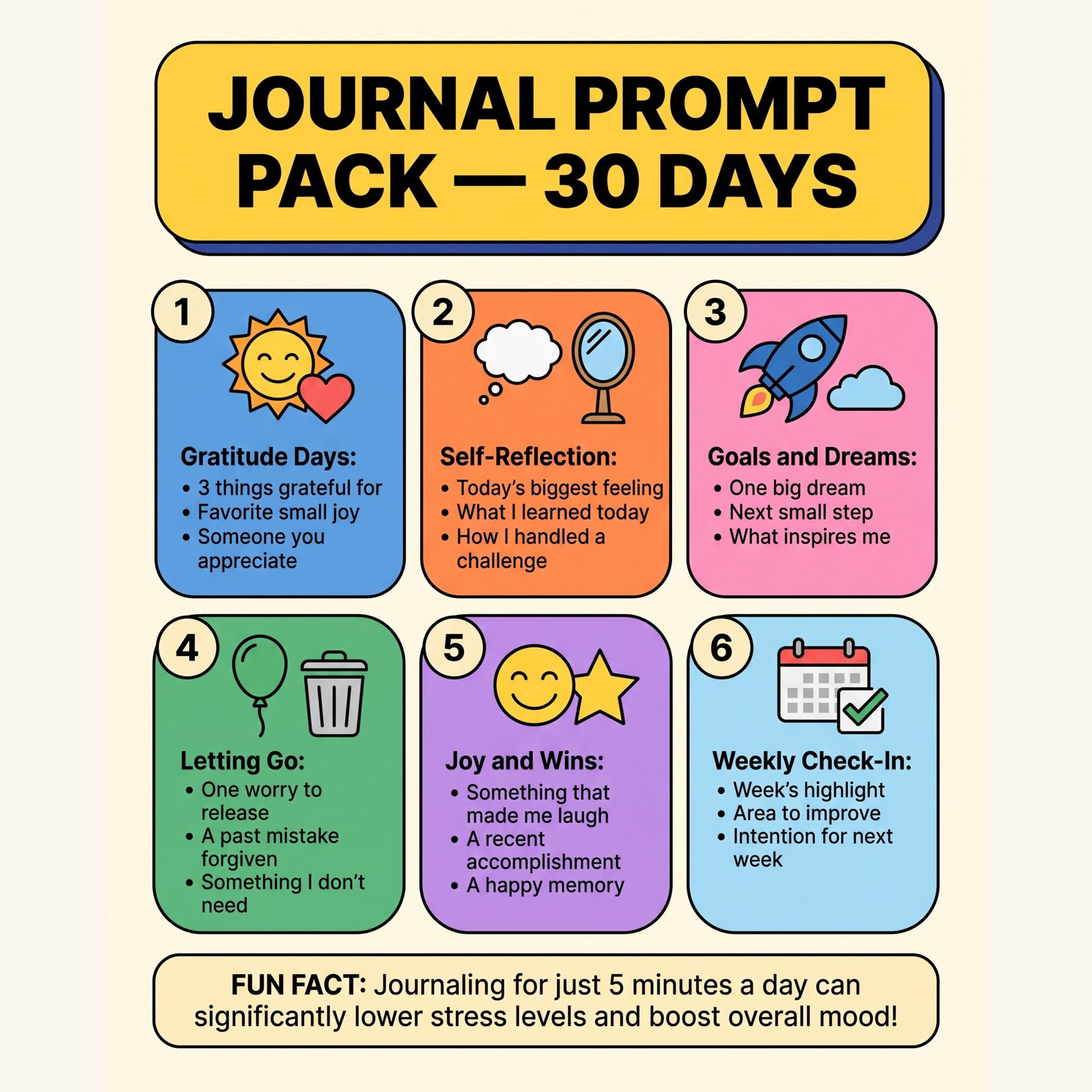 Journal Prompt Pack — 30 Days