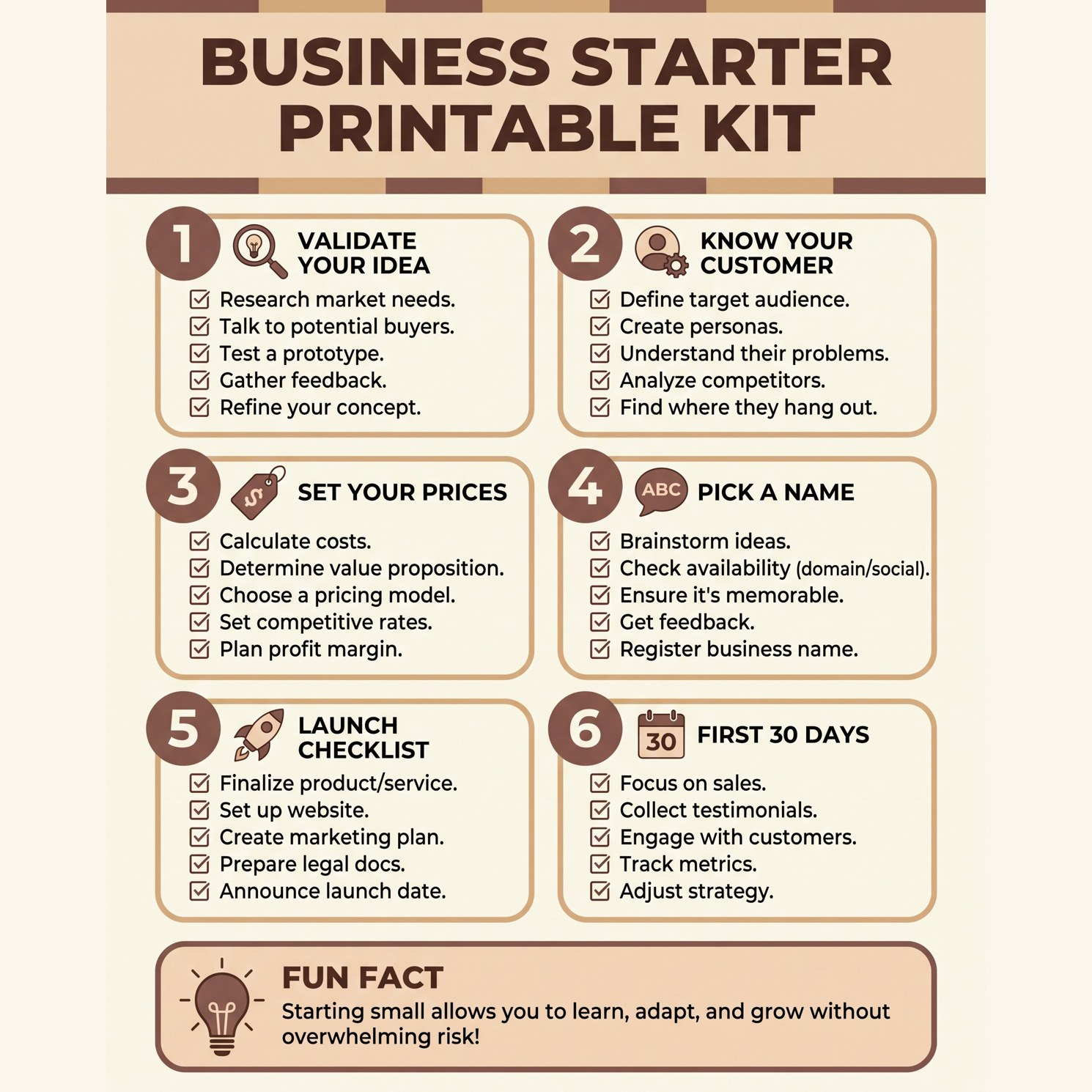 Business Starter Printable Kit