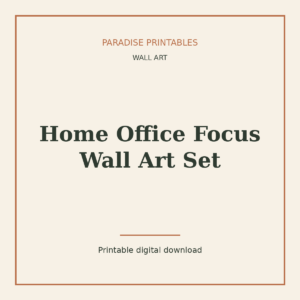 Home Office Focus Wall Art Set