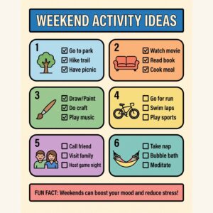 Weekend Activity Ideas Poster