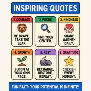 Inspiring Quotes Wall Art Poster
