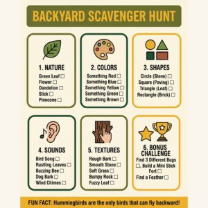 Backyard Scavenger Hunt Poster